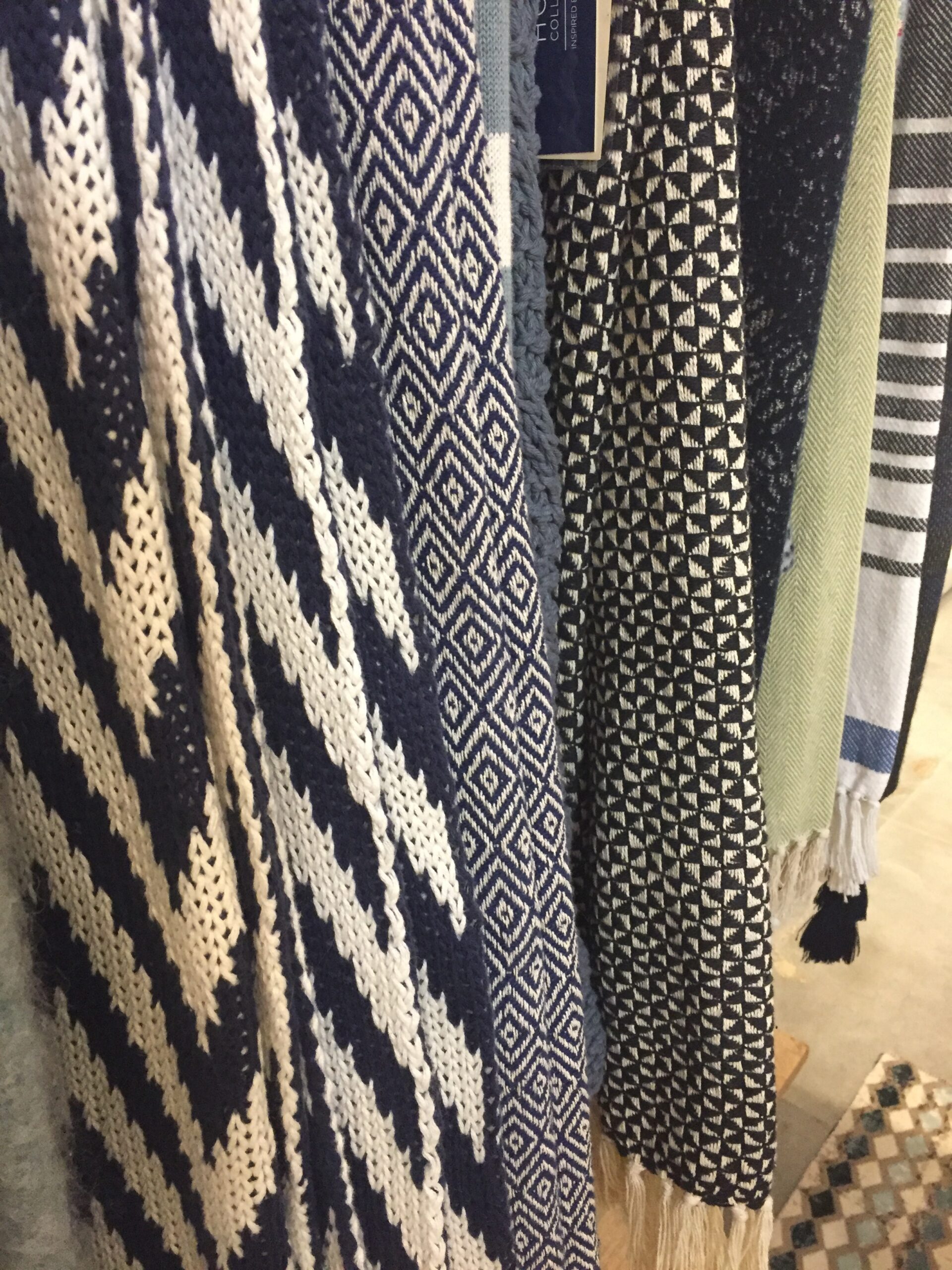 Texture and pattern are wonderful additions to these throws from Loloi Rugs.