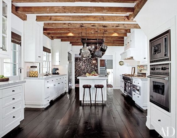 Amazing beams make a statement. Architectural Digest